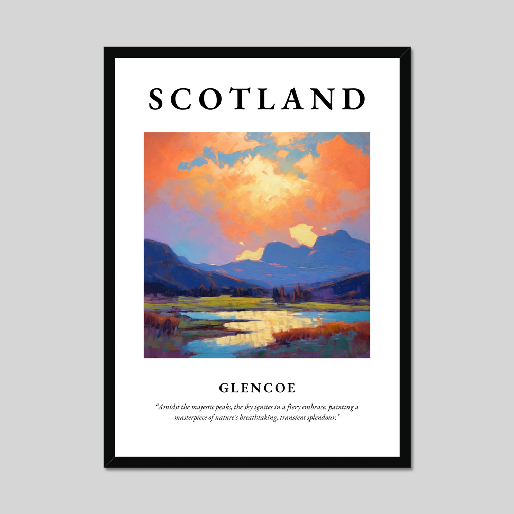Poster of Glencoe, Scotland.