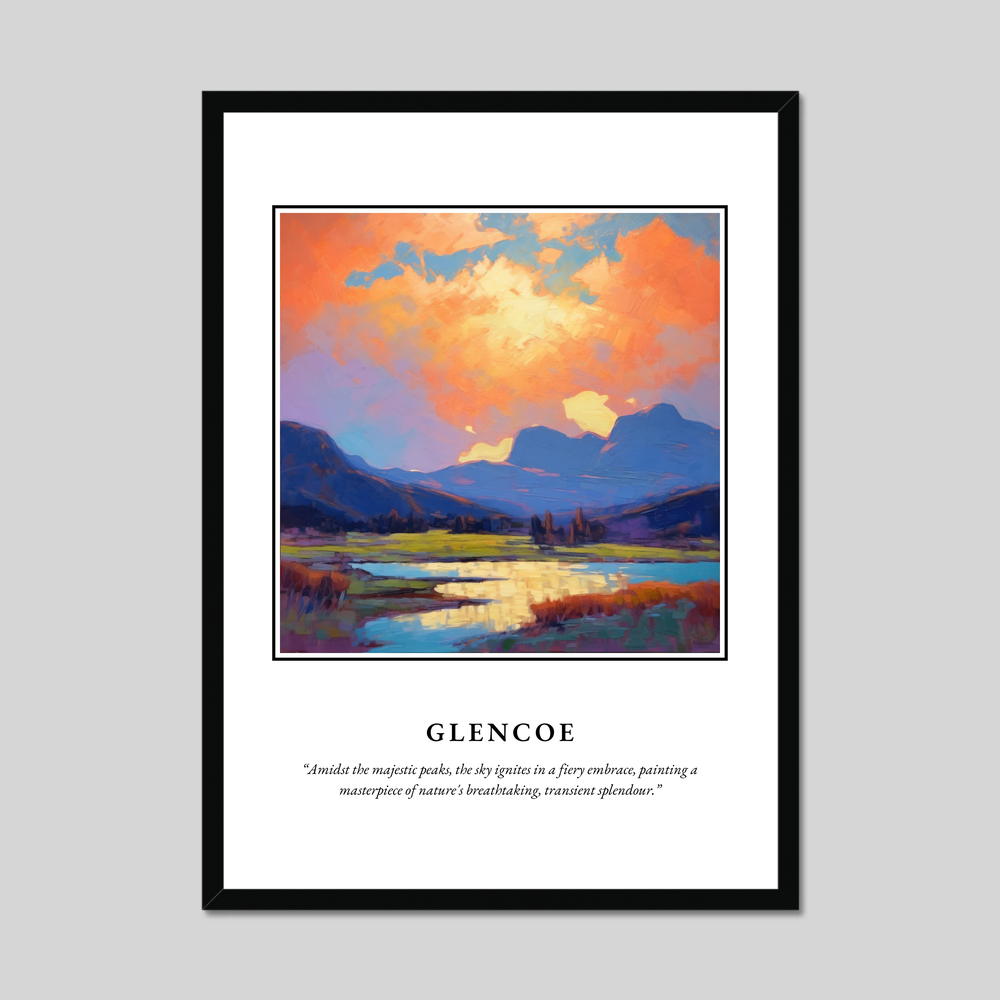 Poster in a black frame