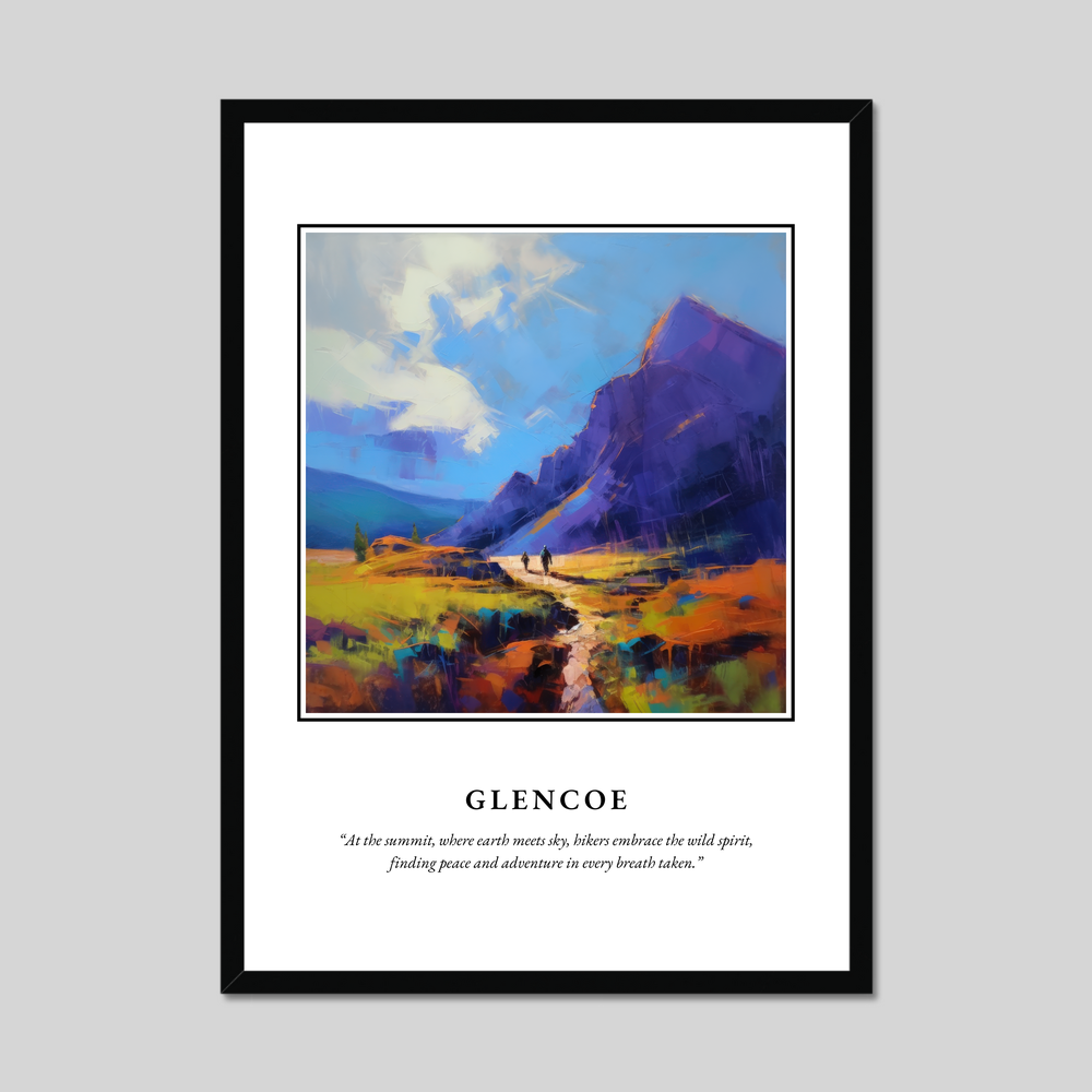 Poster in a black frame