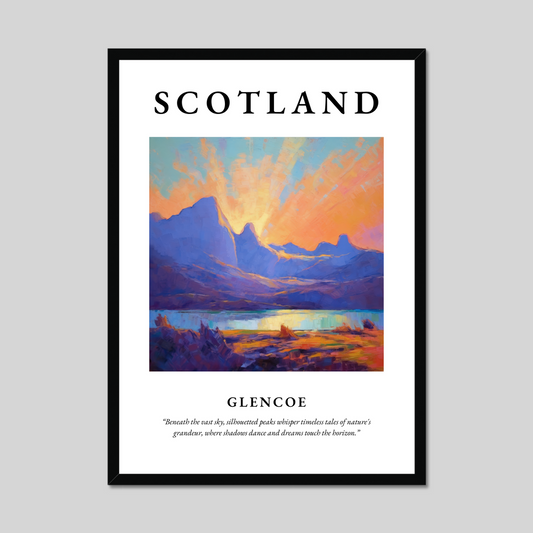 Poster of Glencoe, Scotland.