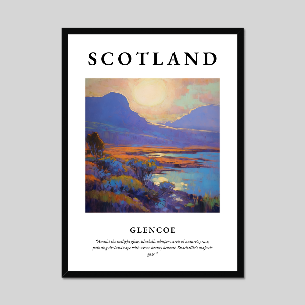 Poster of Glencoe, Scotland.