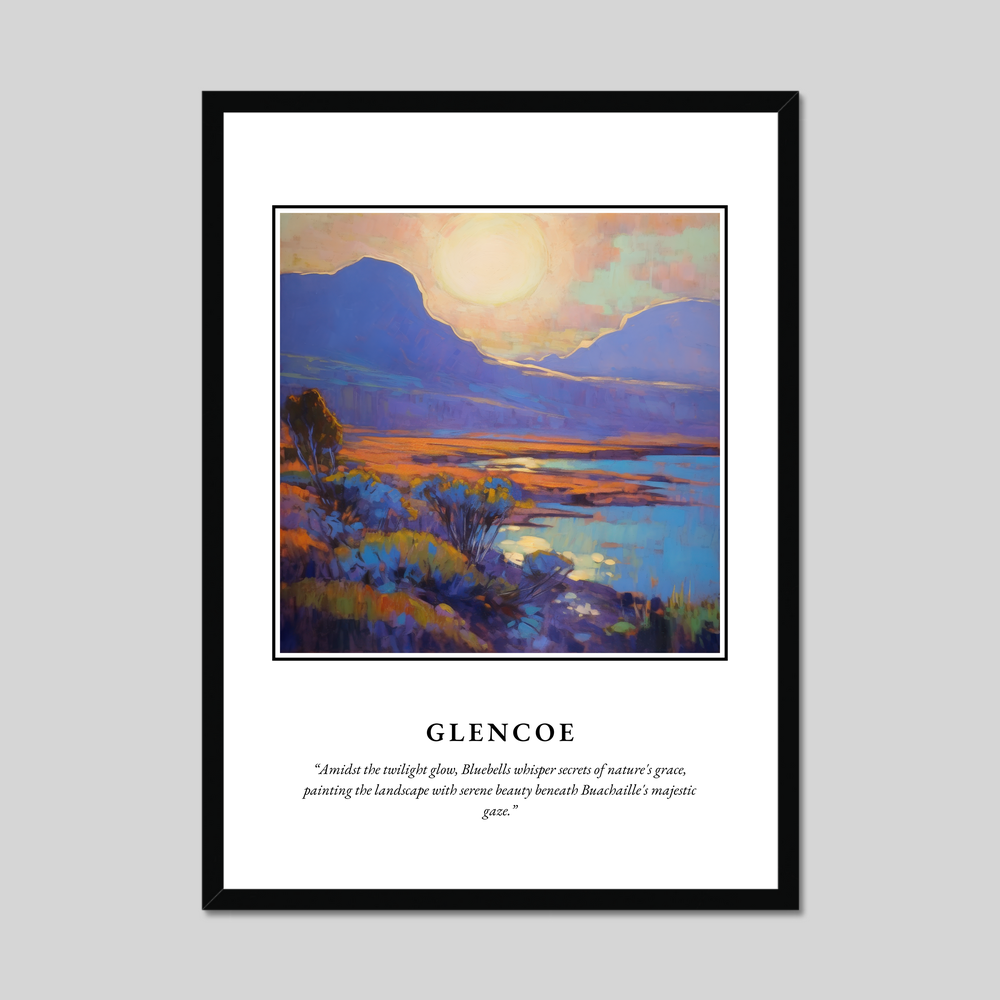 Poster in a black frame