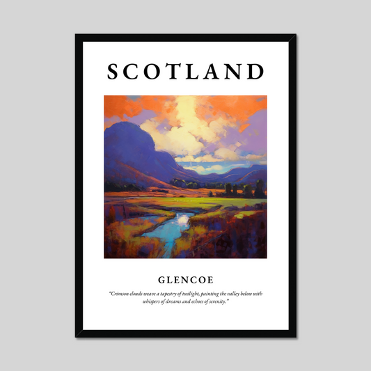 Poster of Glencoe, Scotland.
