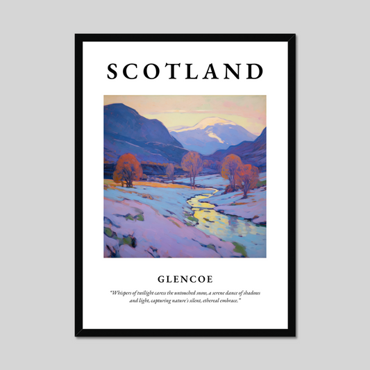 Poster of Glencoe, Scotland.