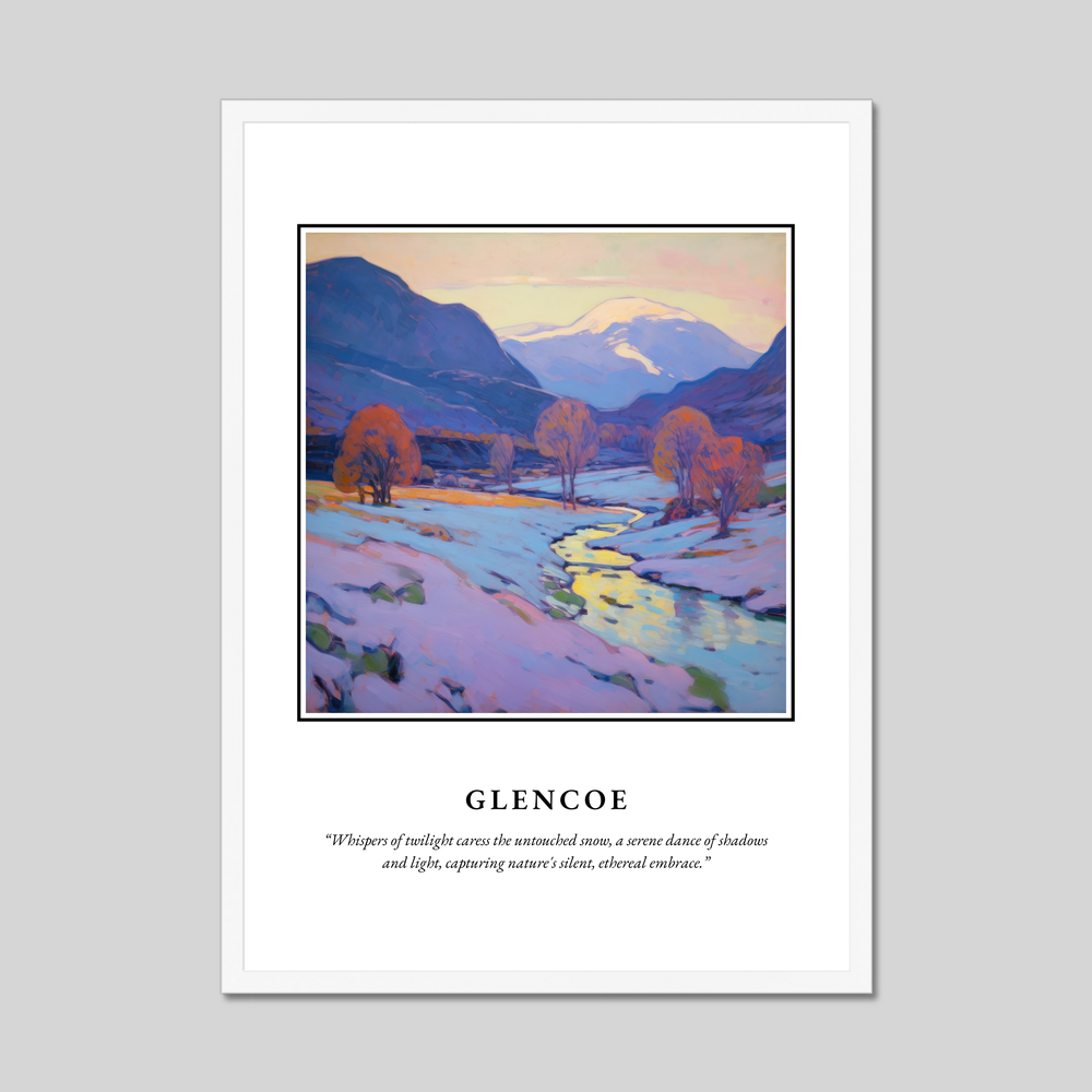 Poster in a white frame