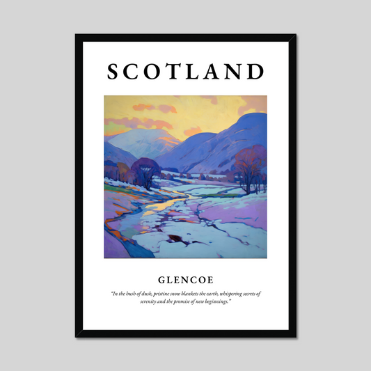 Poster of Glencoe, Scotland.