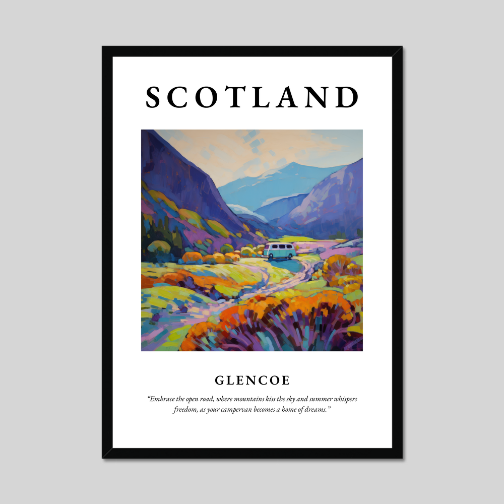 Poster of Glencoe, Scotland.