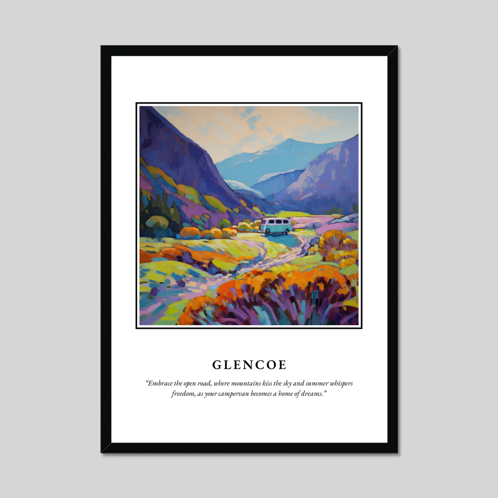 Poster in a black frame