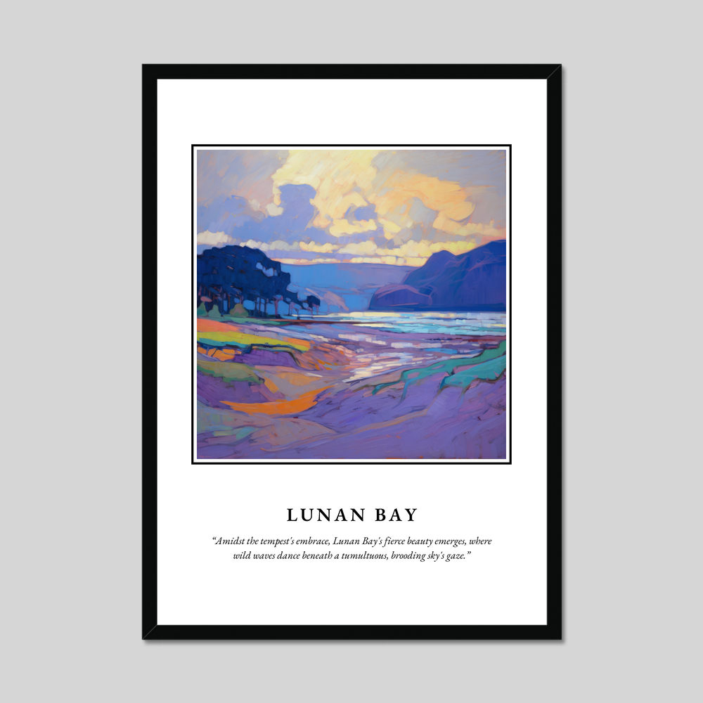 Poster in a black frame