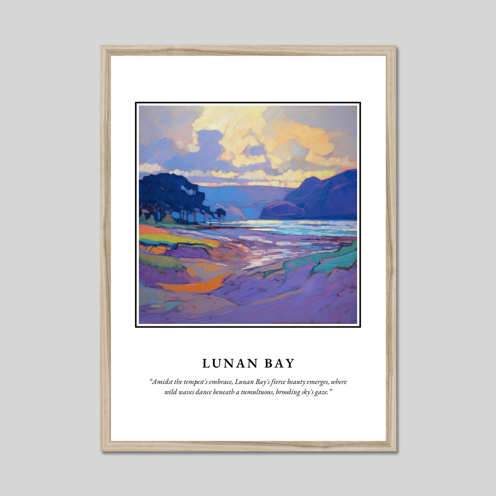 Poster in a natural frame