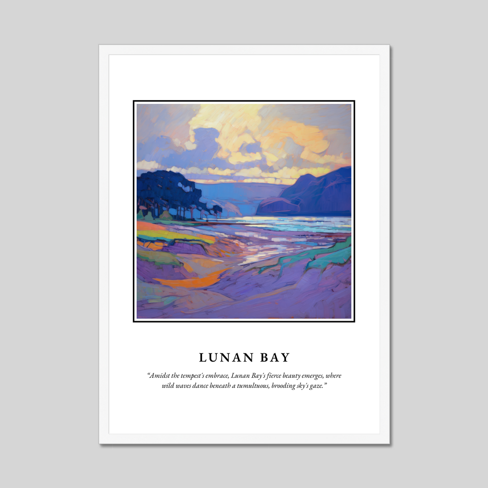 Poster in a white frame