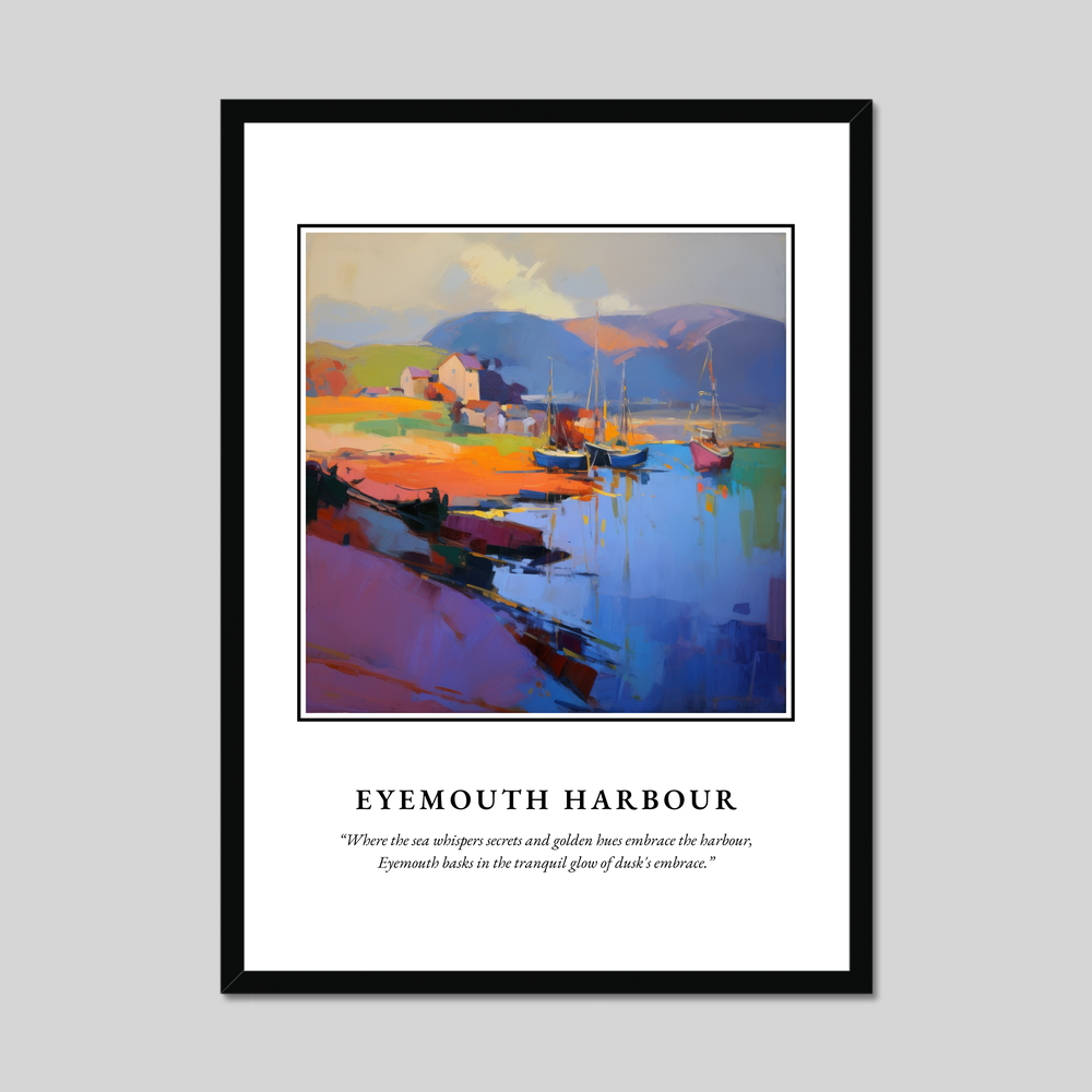 Poster in a black frame