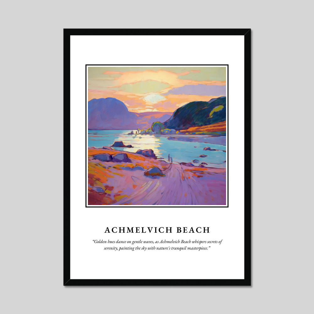 Poster in a black frame