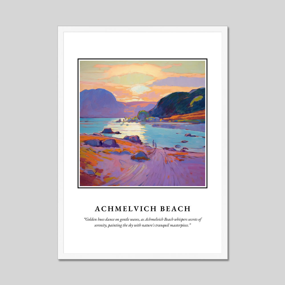 Poster in a white frame