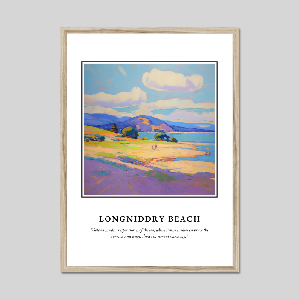 Poster in a natural frame