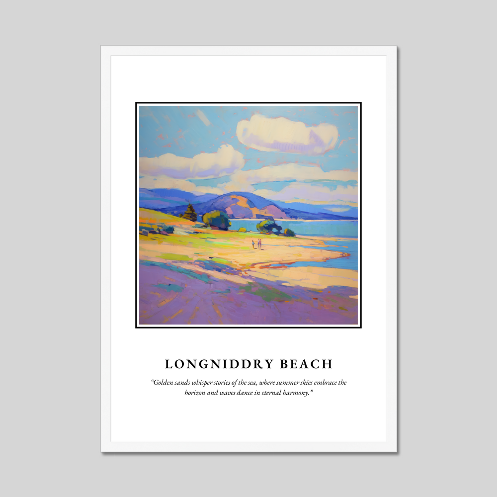 Poster in a white frame