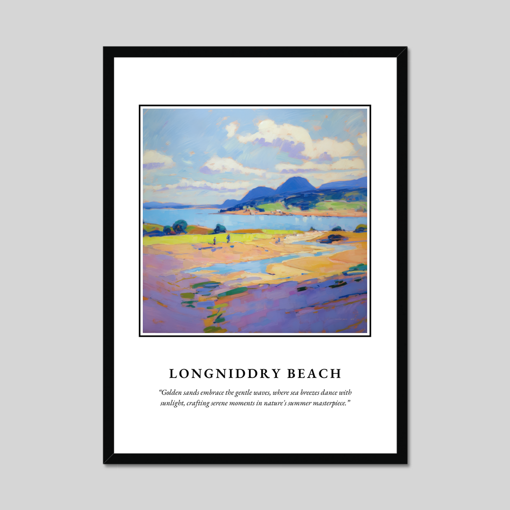 Poster in a black frame