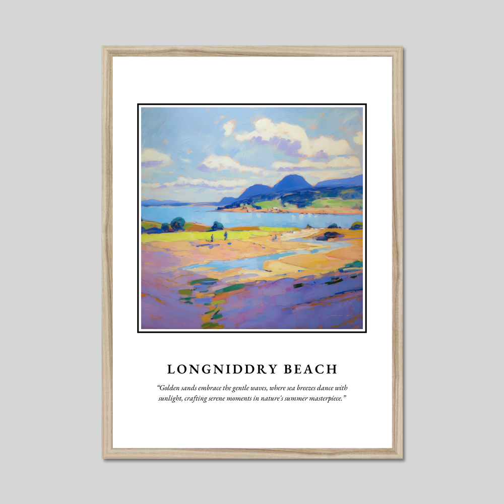 Poster in a natural frame