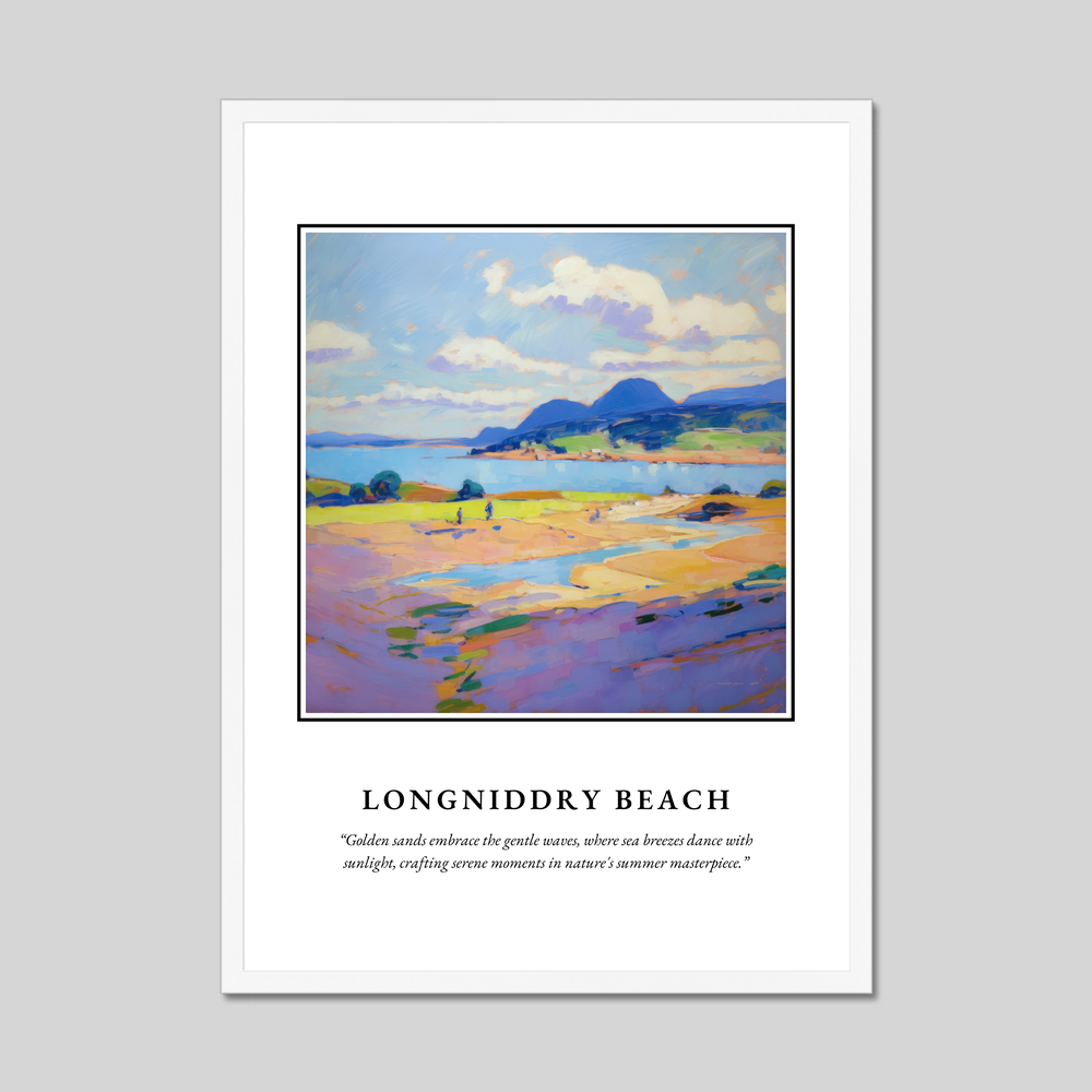 Poster in a white frame