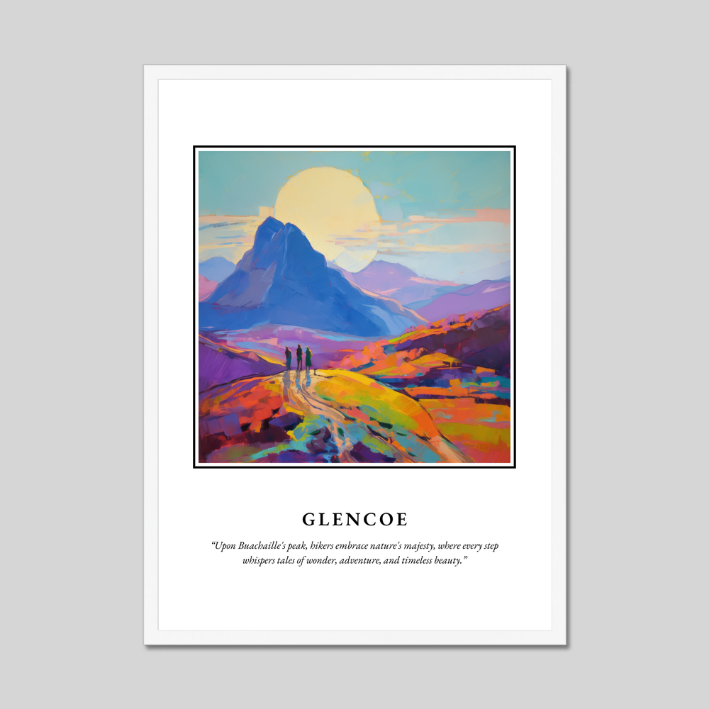 Poster in a white frame