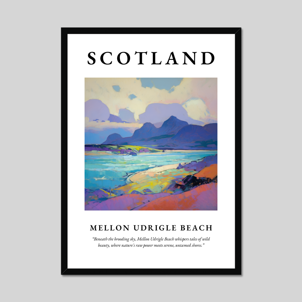 Poster of Mellon Udrigle Beach, Scotland.