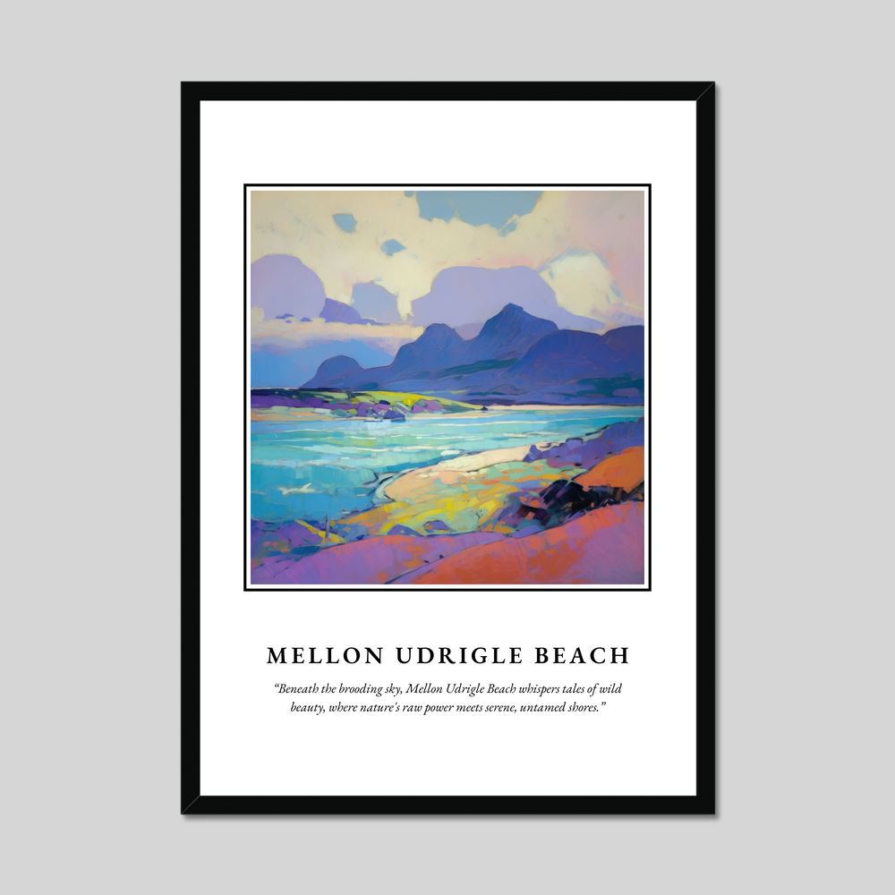 Poster in a black frame