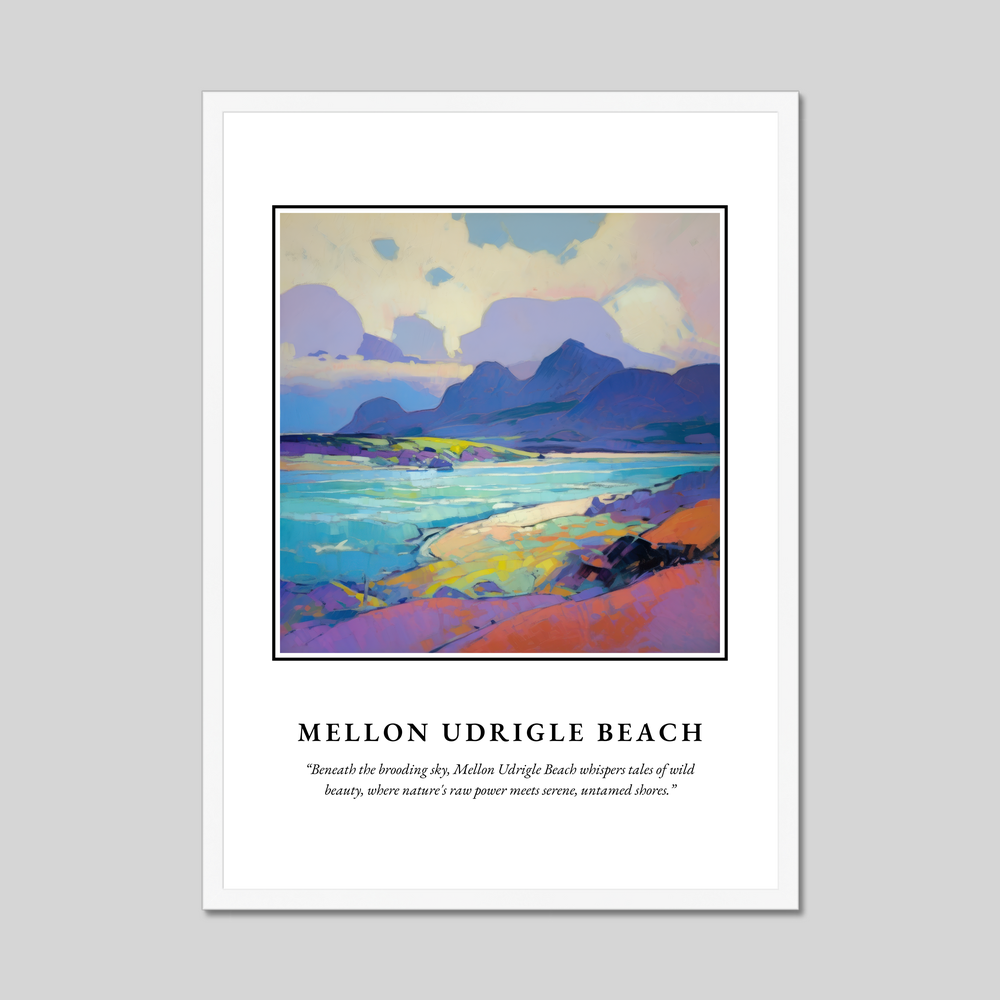 Poster in a white frame