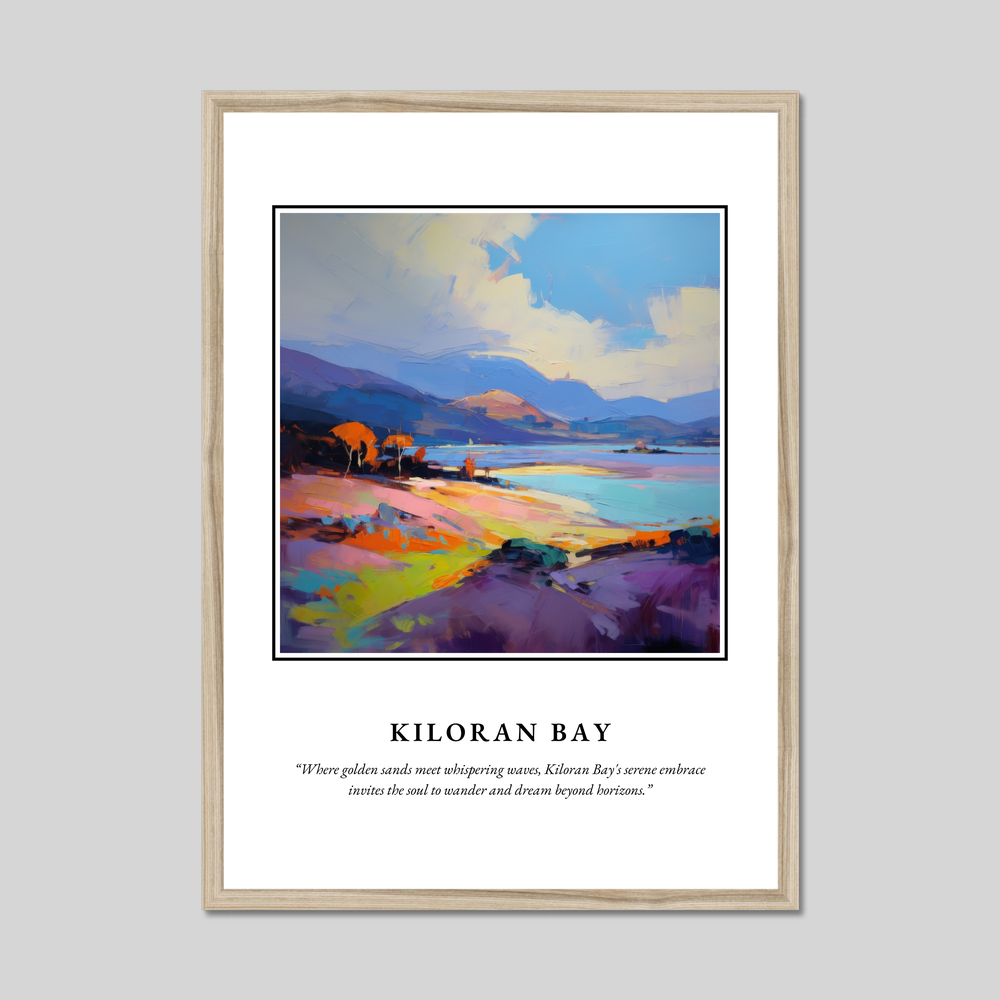 Poster in a natural frame