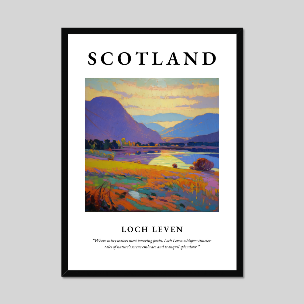 Poster of Loch Leven, Scotland.