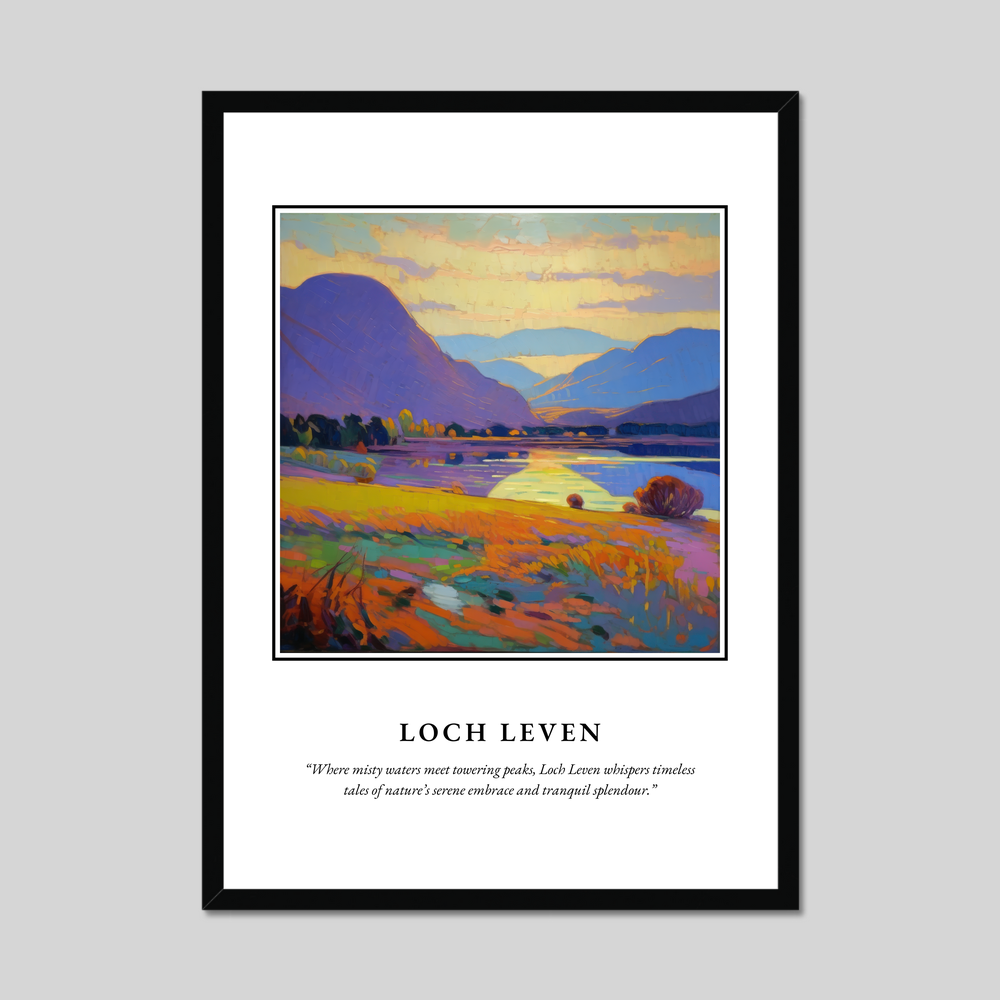 Poster in a black frame