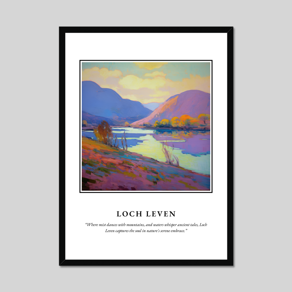 Poster in a black frame