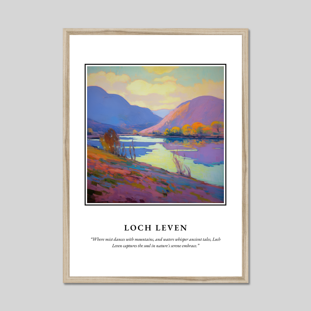 Poster in a natural frame