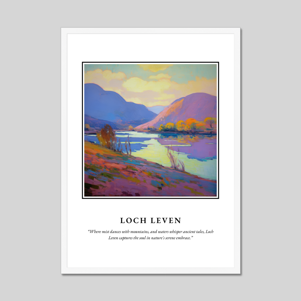 Poster in a white frame