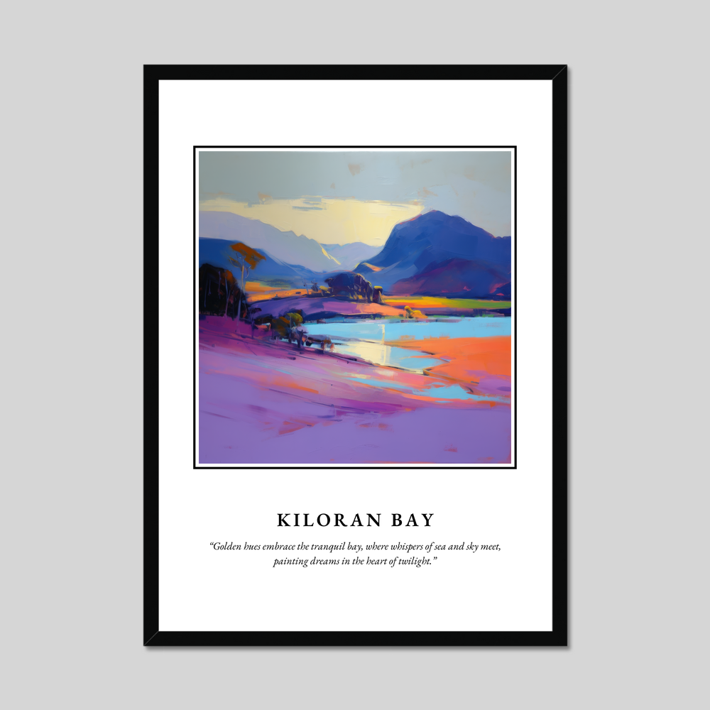 Poster in a black frame