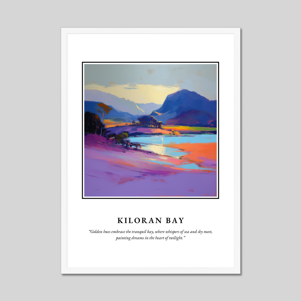 Poster in a white frame