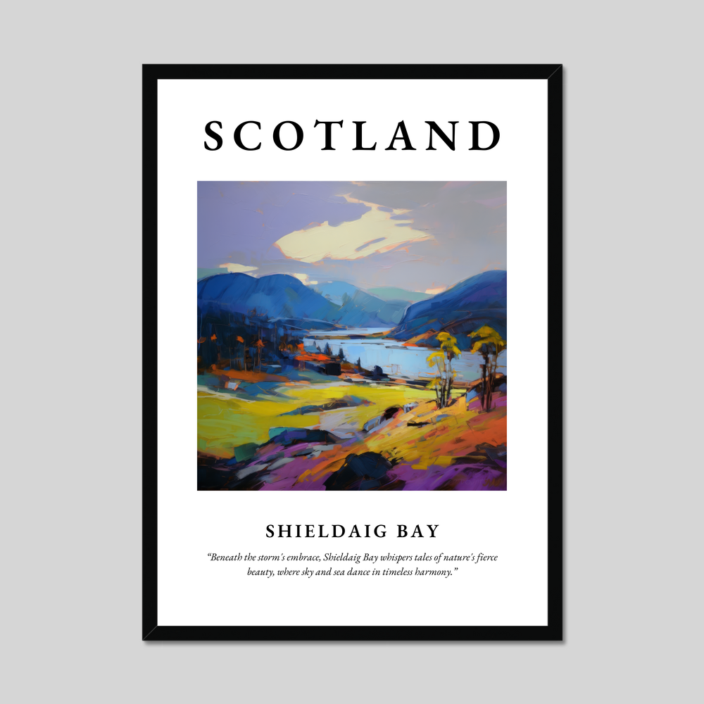 Poster of Shieldaig Bay, Scotland.