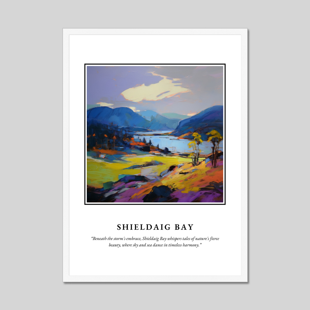 Poster in a white frame