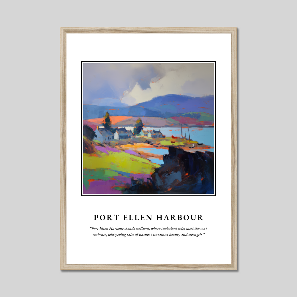 Poster in a natural frame