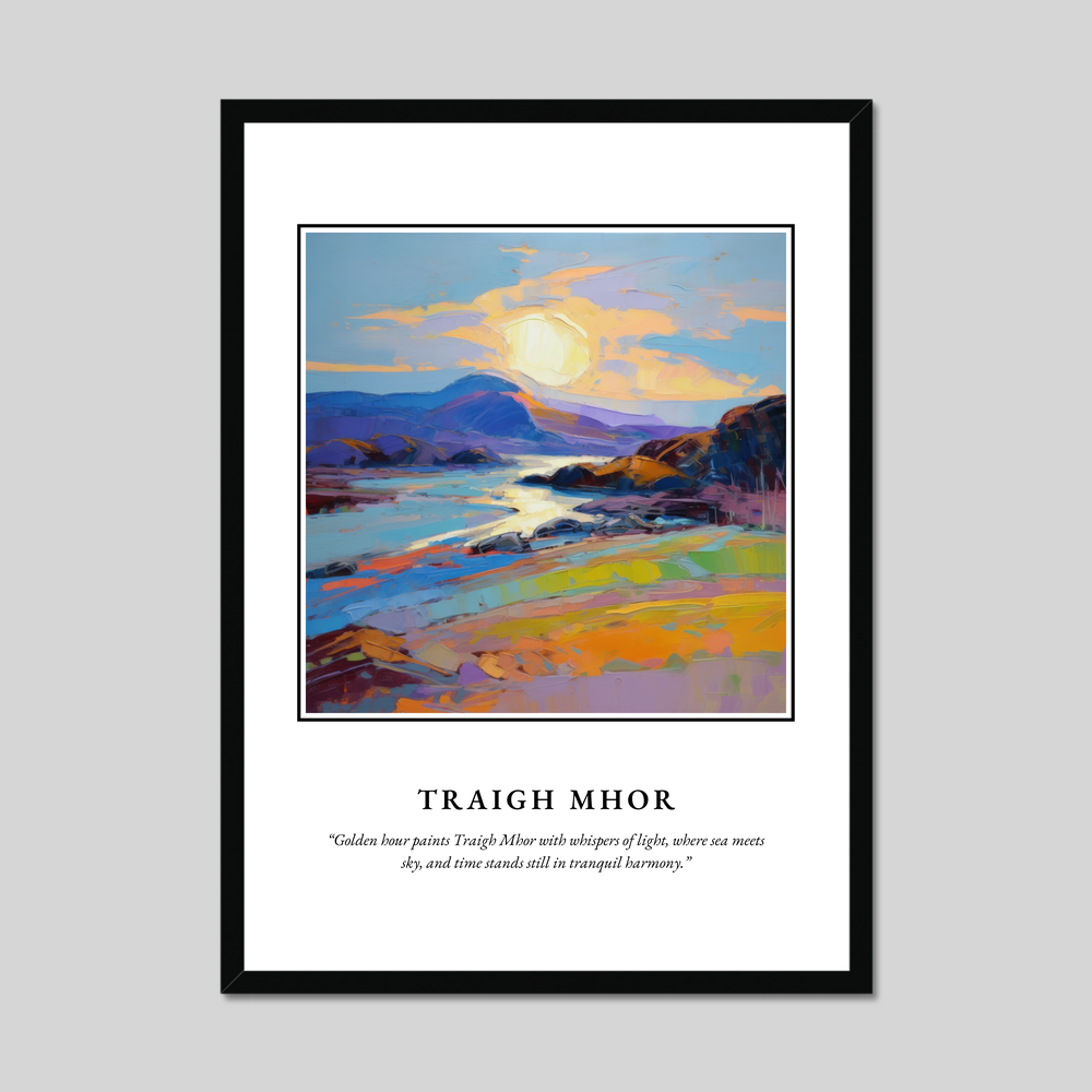 Poster in a black frame