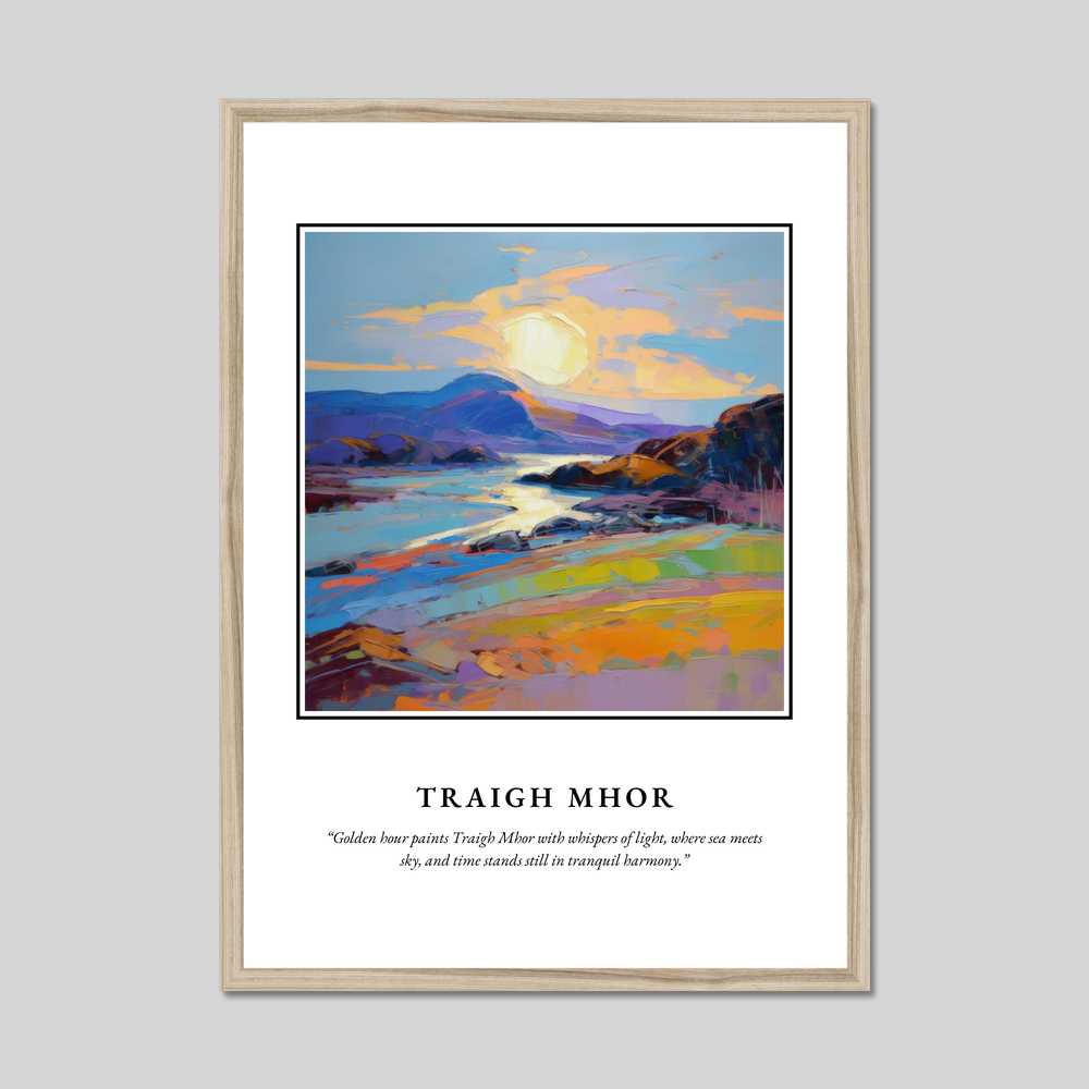 Poster in a natural frame