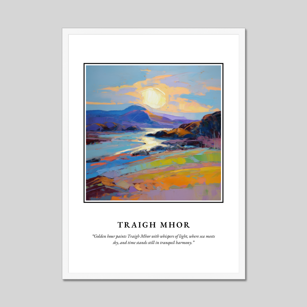 Poster in a white frame