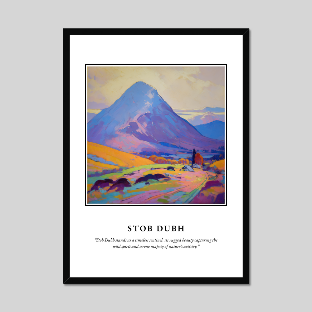 Poster in a black frame