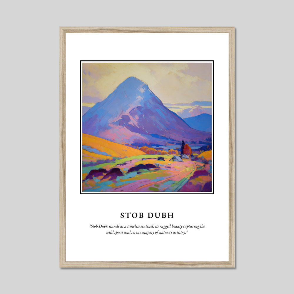 Poster in a natural frame