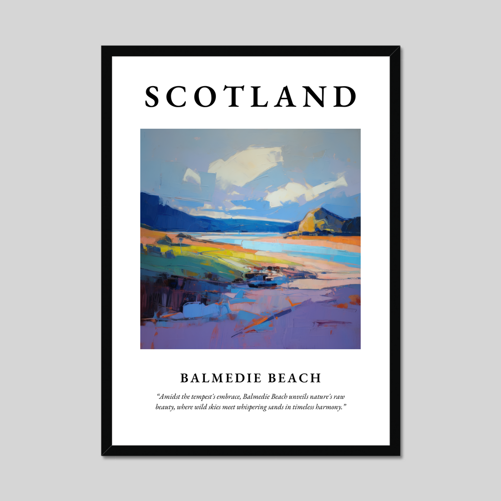 Poster of Balmedie Beach, Scotland.