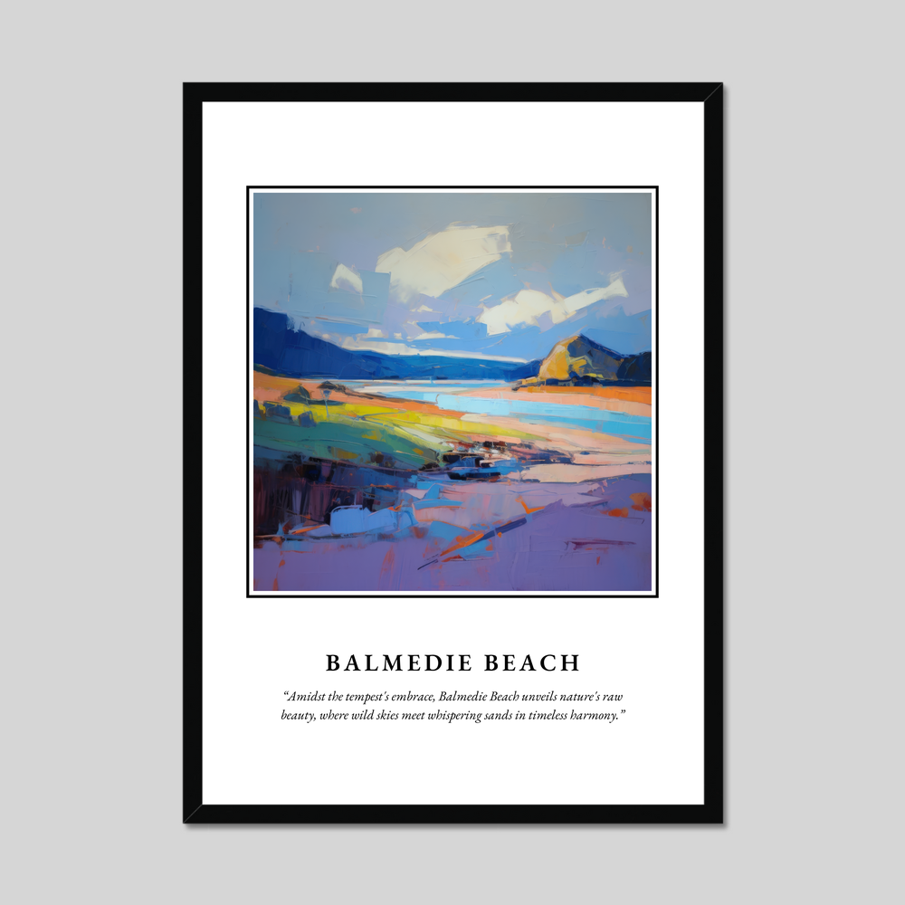 Poster in a black frame