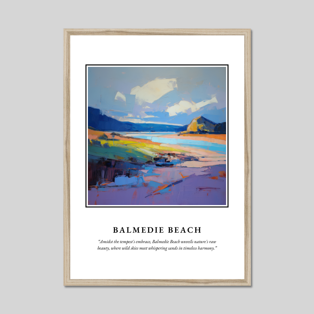 Poster in a natural frame