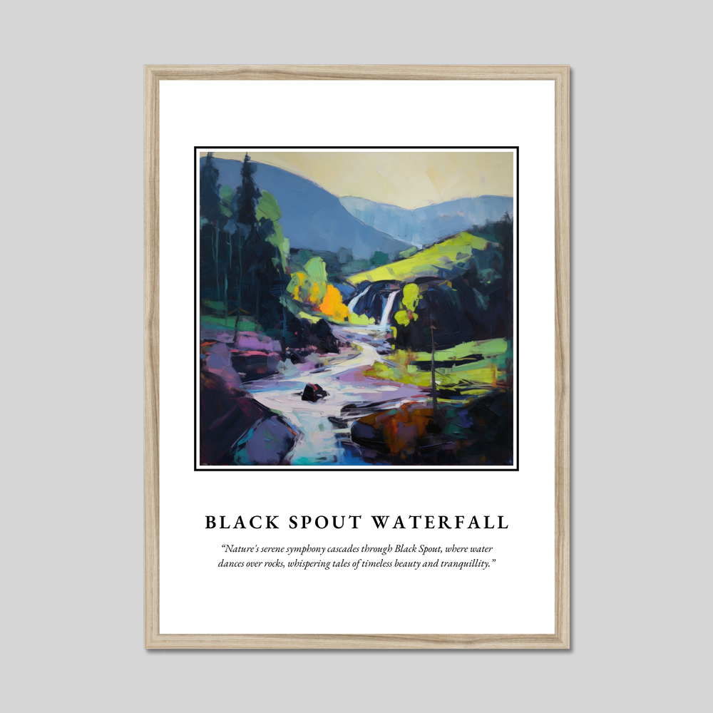 Poster in a natural frame