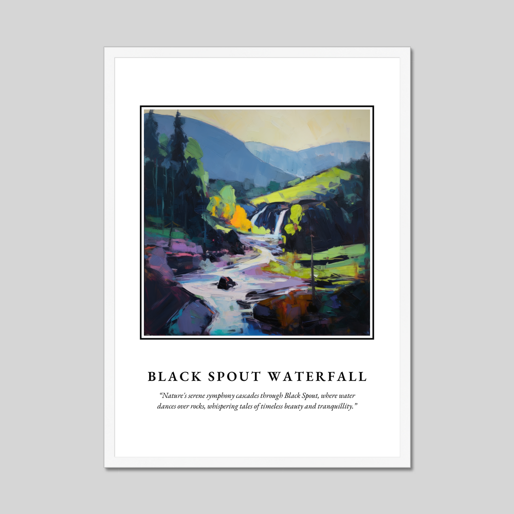 Poster in a white frame