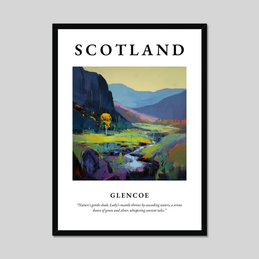 Poster of Glencoe, Scotland.