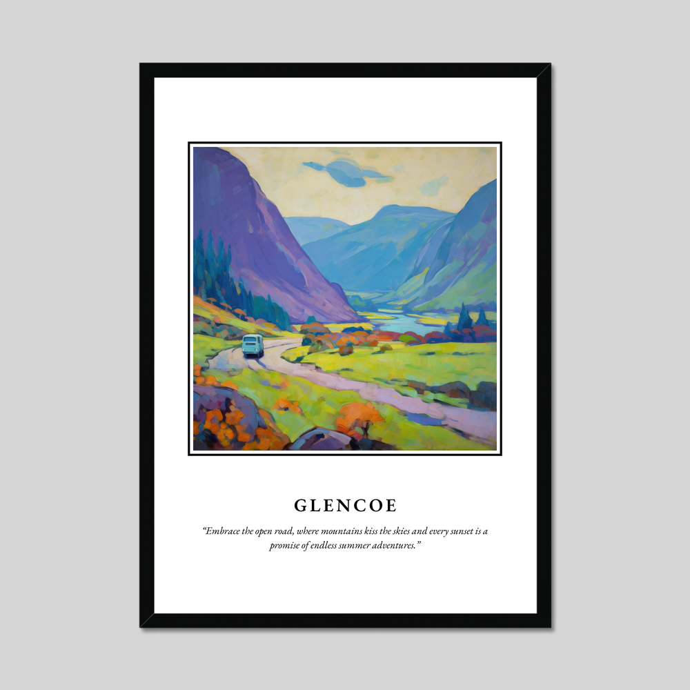 Poster in a black frame